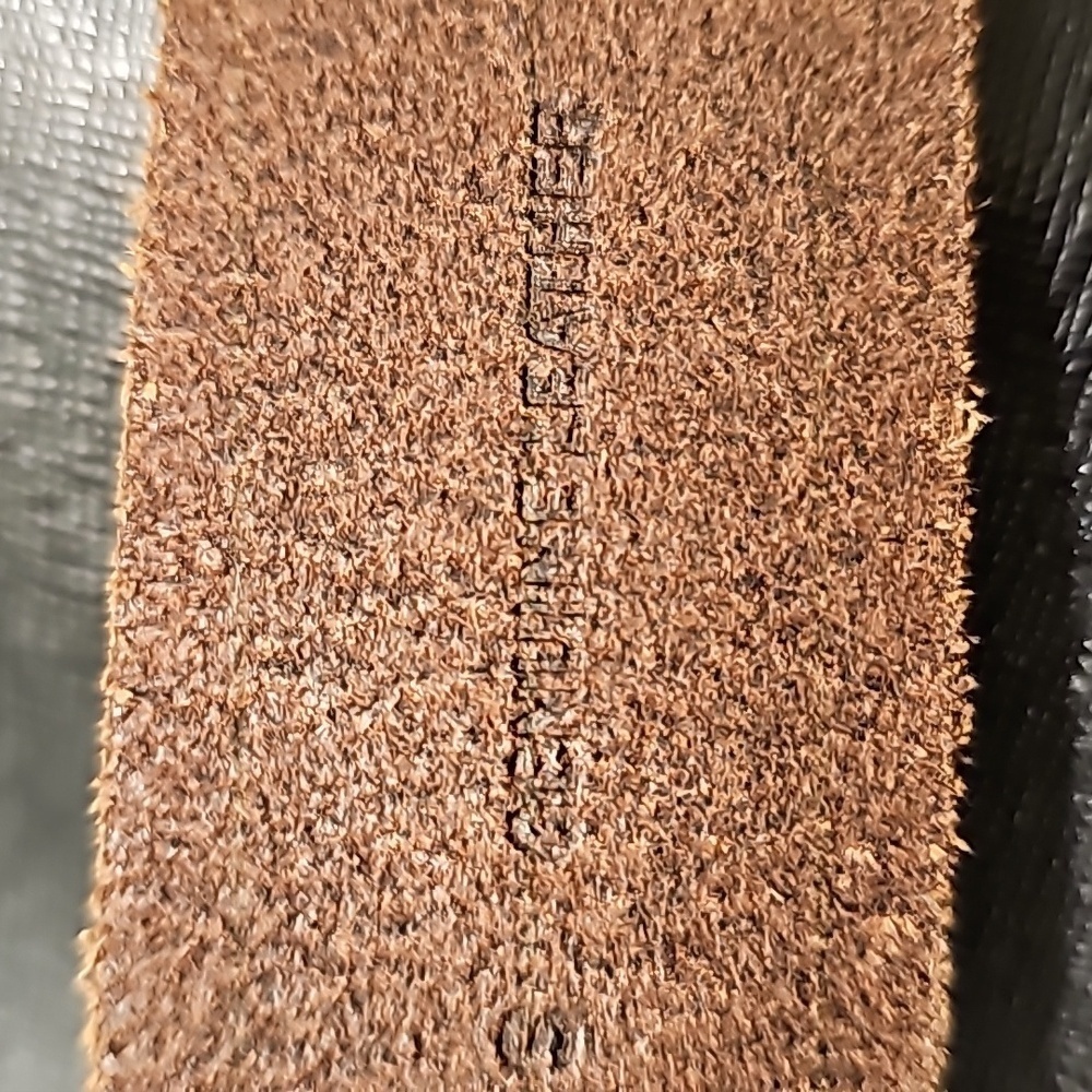 Frye suede belt 40 inches end to end soft brown brass buckle - Picture 7 of 9